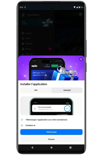 Downloading and opening the Lucky Jet APK file